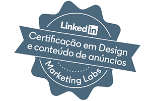 Actwork LinkedIn Certificação em Design e Conteúdo de Anúncios